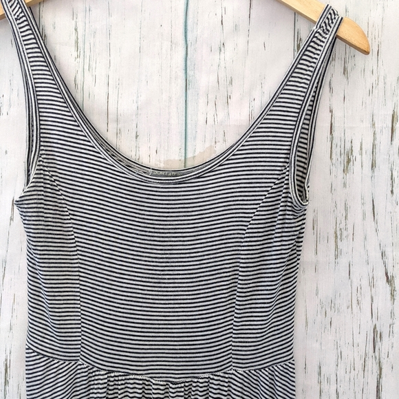 3/$20 Skater Striped A-Line Black and White Dress - Picture 4 of 8